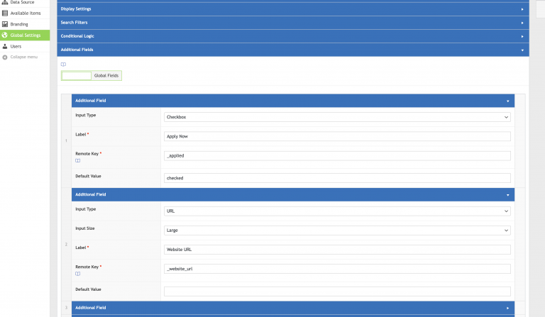 Additional Fields - WP Data Sync