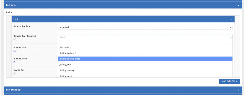 WP Data Sync Imported Remote Keys