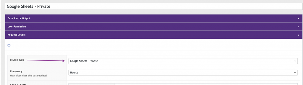 WP Data Sync - Google Sheets Source Type